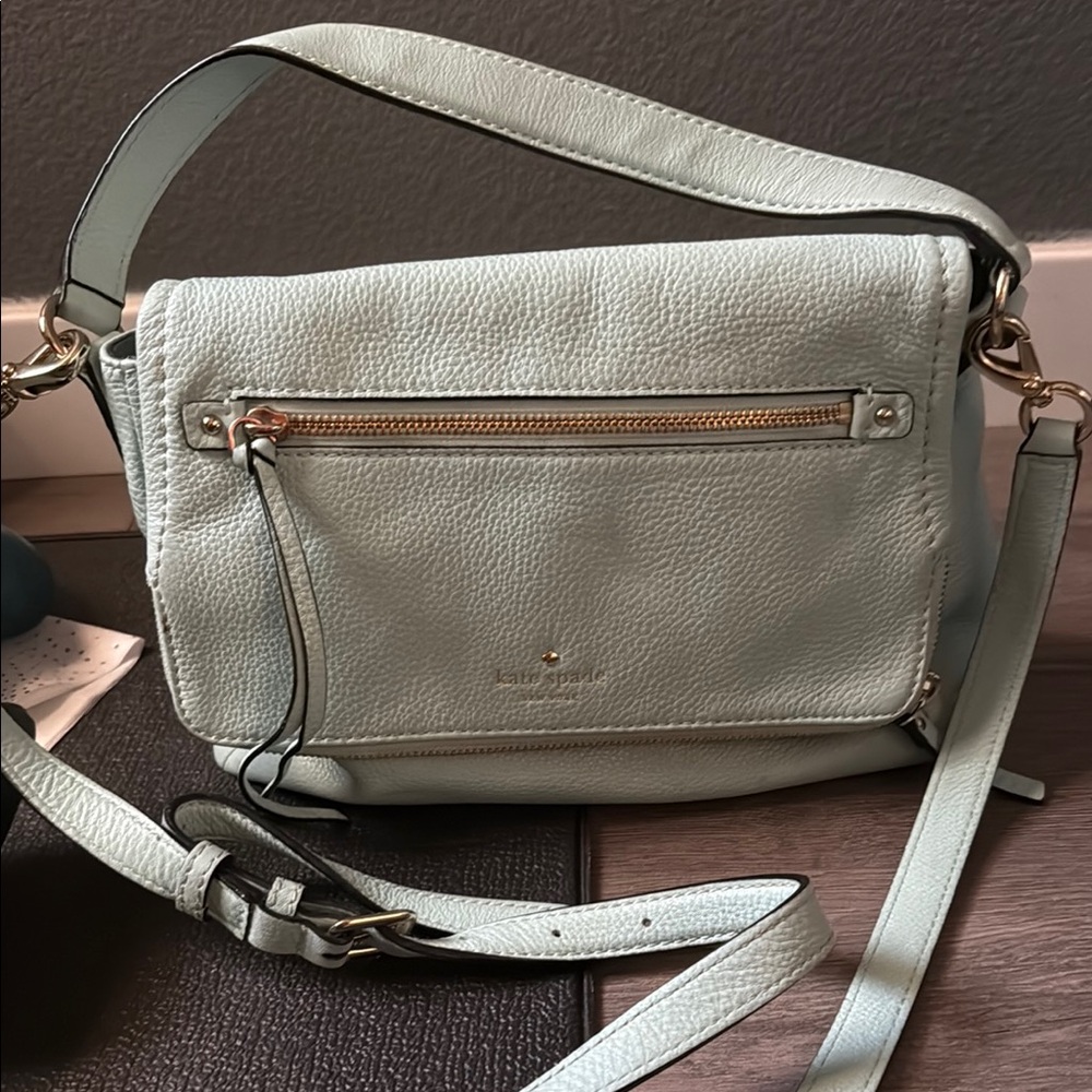 Kate Spade Blue Crossbody Bag with Adjustable Strap